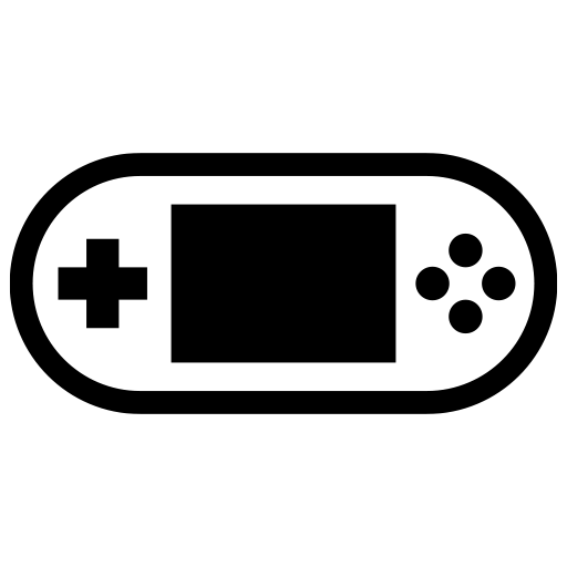 ポータブルゲーム機のピクトグラム、アイコン、イラストの無料（フリー）素材（SVG/JPG/PNG）