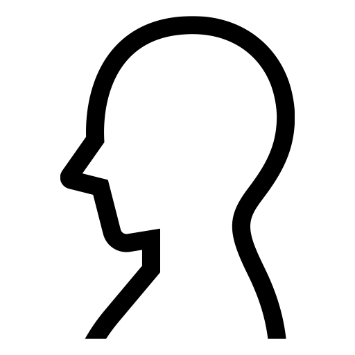 横顔のピクトグラム、アイコン、イラストの無料（フリー）素材（SVG/JPG/PNG）