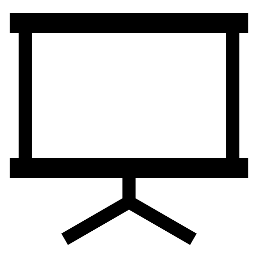 映写スクリーンのピクトグラム、アイコン、イラストの無料（フリー）素材（SVG/JPG/PNG）