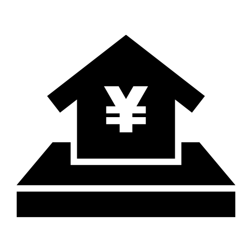 不動産価格のピクトグラム、アイコン、イラストの無料（フリー）素材（SVG/JPG/PNG）