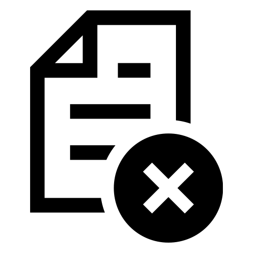 却下のピクトグラム、アイコン、イラストの無料（フリー）素材（SVG/JPG/PNG）