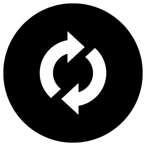 リピート再生ボタンのピクトグラム、アイコン、イラストの無料（フリー）素材（SVG/JPG/PNG）