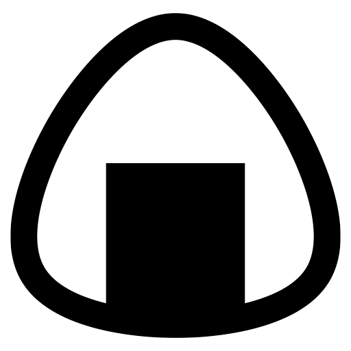 おにぎりのピクトグラム、アイコン、イラストの無料（フリー）素材（SVG/JPG/PNG）