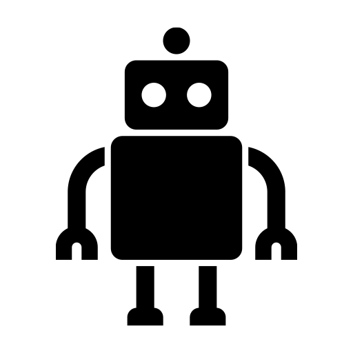 ロボットのピクトグラム、アイコン、イラストの無料（フリー）素材（SVG/JPG/PNG）