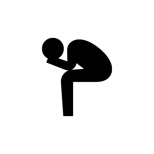 悲しんでいる人のピクトグラム、アイコン、イラストの無料（フリー）素材（SVG/JPG/PNG）