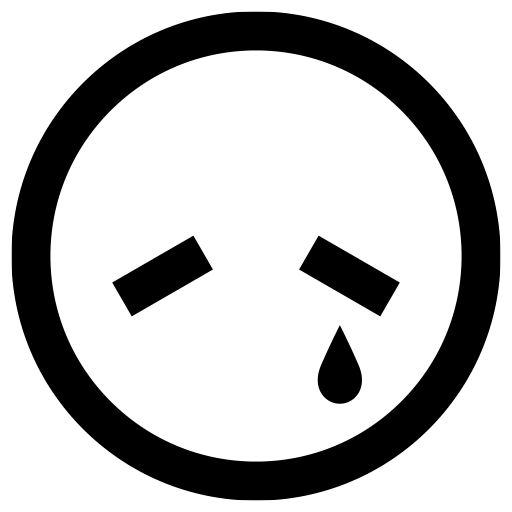 悲しみのピクトグラム、アイコン、イラストの無料（フリー）素材（SVG/JPG/PNG）