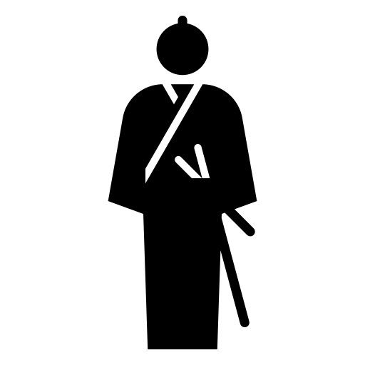 侍のピクトグラム、アイコン、イラストの無料（フリー）素材（SVG/JPG/PNG）