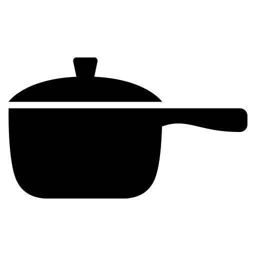 片手鍋のピクトグラム、アイコン、イラストの無料（フリー）素材（SVG/JPG/PNG）