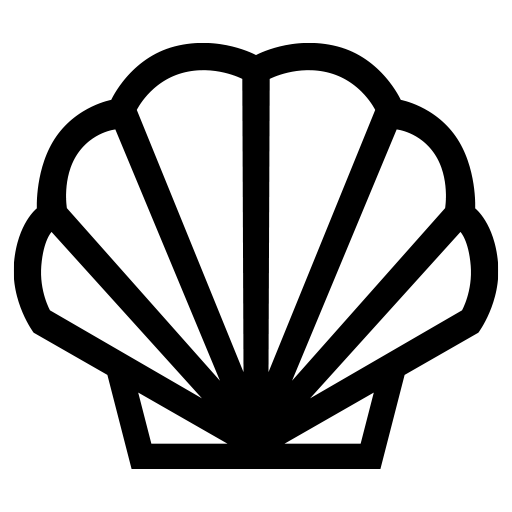 ホタテの貝殻のピクトグラム、アイコン、イラストの無料（フリー）素材（SVG/JPG/PNG）