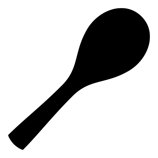 しゃもじのピクトグラム、アイコン、イラストの無料（フリー）素材（SVG/JPG/PNG）