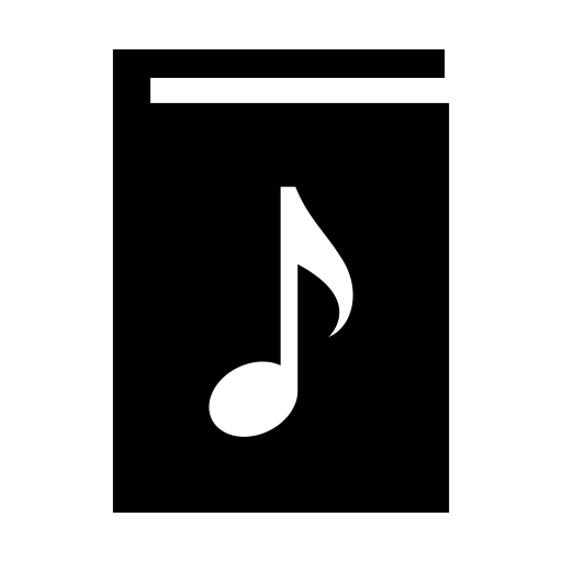 楽譜のピクトグラム、アイコン、イラストの無料（フリー）素材（SVG/JPG/PNG）