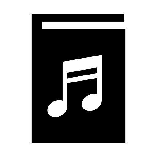 楽譜のピクトグラム、アイコン、イラストの無料（フリー）素材（SVG/JPG/PNG）