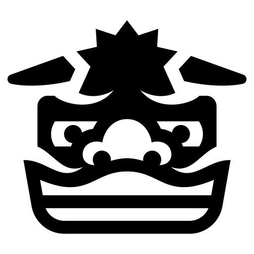 獅子舞のピクトグラム、アイコン、イラストの無料（フリー）素材（SVG/JPG/PNG）