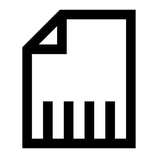 シュレッダーにかけられた書類のピクトグラム、アイコン、イラストの無料（フリー）素材（SVG/JPG/PNG）