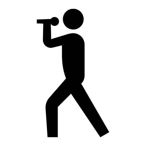 歌手のピクトグラム、アイコン、イラストの無料（フリー）素材（SVG/JPG/PNG）