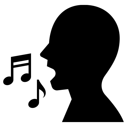 歌声のピクトグラム、アイコン、イラストの無料（フリー）素材（SVG/JPG/PNG）
