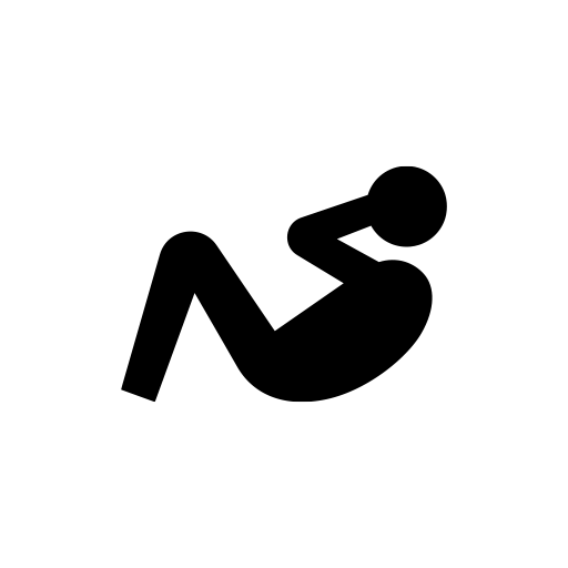 腹筋のピクトグラム、アイコン、イラストの無料（フリー）素材（SVG/JPG/PNG）