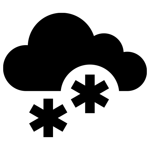 雪のピクトグラム、アイコン、イラストの無料（フリー）素材（SVG/JPG/PNG）