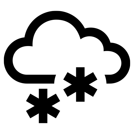 雪のピクトグラム、アイコン、イラストの無料（フリー）素材（SVG/JPG/PNG）