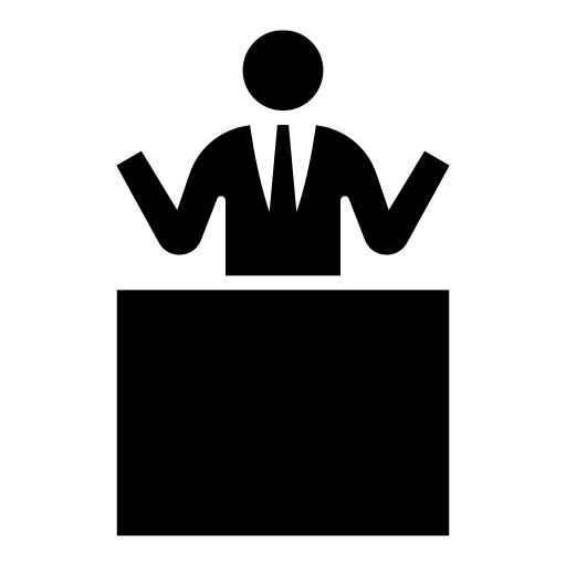 演説のピクトグラム、アイコン、イラストの無料（フリー）素材（SVG/JPG/PNG）