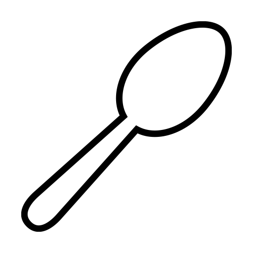スプーンのピクトグラム、アイコン、イラストの無料（フリー）素材（SVG/JPG/PNG）