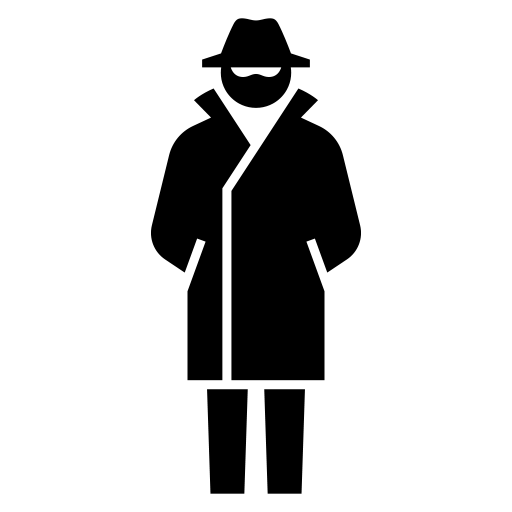 スパイのピクトグラム、アイコン、イラストの無料（フリー）素材（SVG/JPG/PNG）