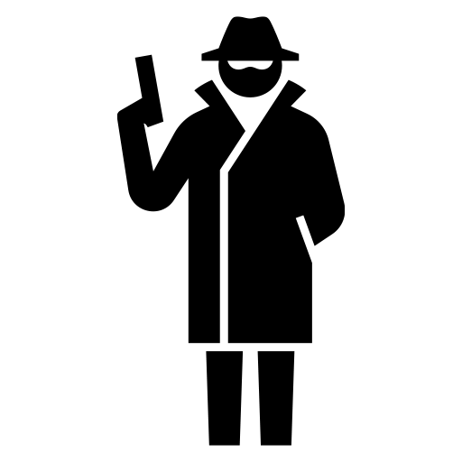 スパイのピクトグラム、アイコン、イラストの無料（フリー）素材（SVG/JPG/PNG）