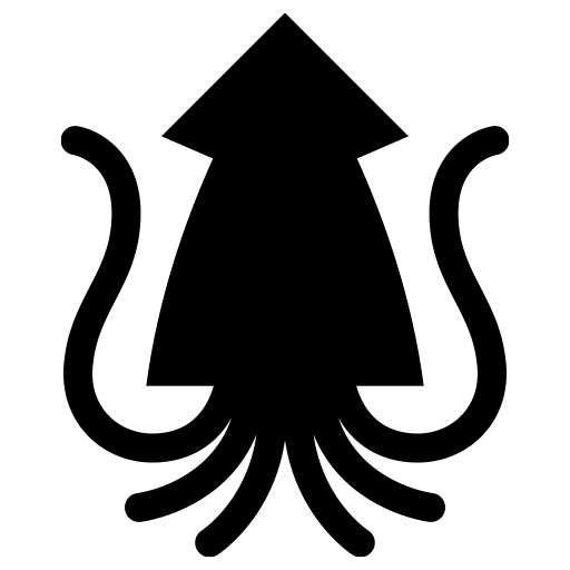 いかのピクトグラム、アイコン、イラストの無料（フリー）素材（SVG/JPG/PNG）