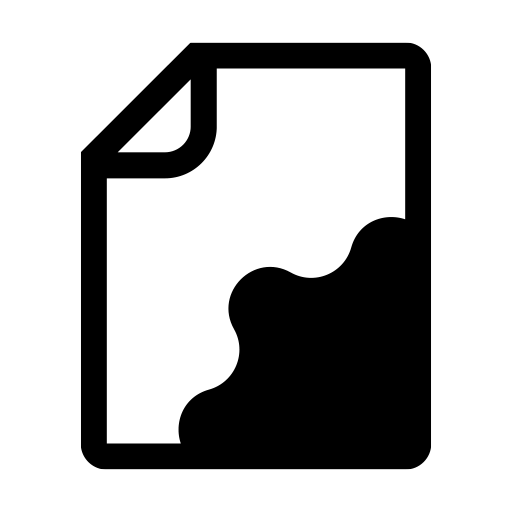 シミのついた紙のピクトグラム、アイコン、イラストの無料（フリー）素材（SVG/JPG/PNG）