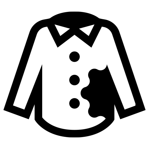 シャツについたシミのピクトグラム、アイコン、イラストの無料（フリー）素材（SVG/JPG/PNG）