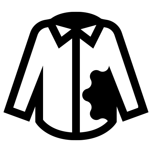 シャツについたシミのピクトグラム、アイコン、イラストの無料（フリー）素材（SVG/JPG/PNG）