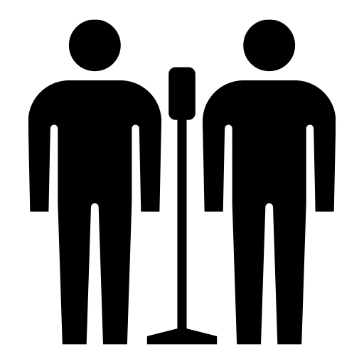 漫才師のピクトグラム、アイコン、イラストの無料（フリー）素材（SVG/JPG/PNG）