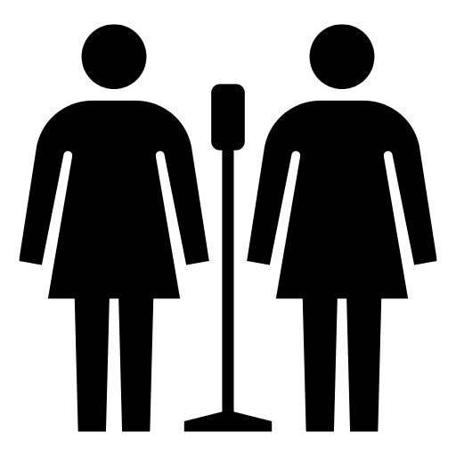 漫才師のピクトグラム、アイコン、イラストの無料（フリー）素材（SVG/JPG/PNG）