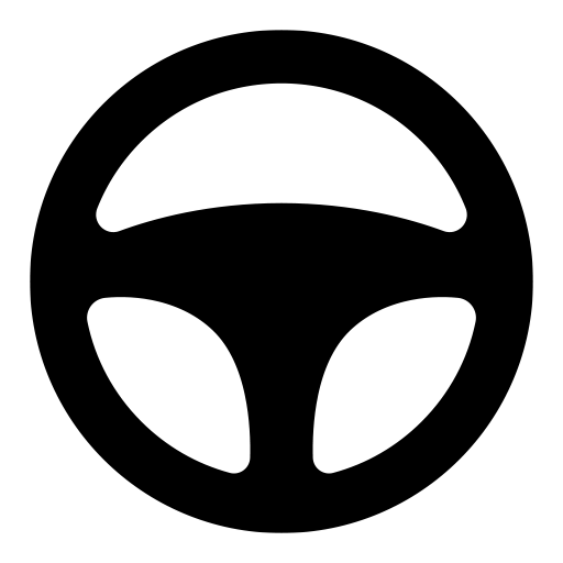 自動車のハンドルのピクトグラム、アイコン、イラストの無料（フリー）素材（SVG/JPG/PNG）