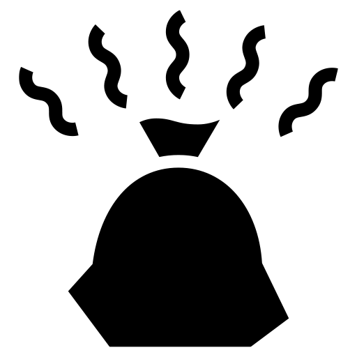 悪臭を放つゴミのピクトグラム、アイコン、イラストの無料（フリー）素材（SVG/JPG/PNG）