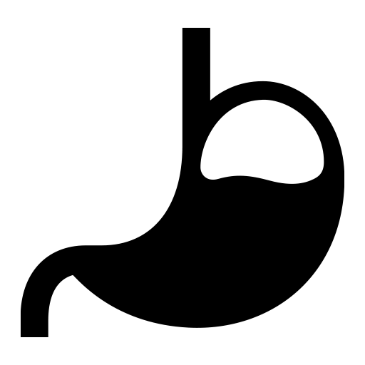 バリウムを飲んだ後の胃のピクトグラム、アイコン、イラストの無料（フリー）素材（SVG/JPG/PNG）