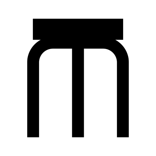 スツールのピクトグラム、アイコン、イラストの無料（フリー）素材（SVG/JPG/PNG）