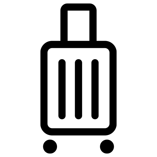 スーツケースのピクトグラム、アイコン、イラストの無料（フリー）素材（SVG/JPG/PNG）