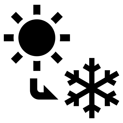 晴れのち雪のピクトグラム、アイコン、イラストの無料（フリー）素材（SVG/JPG/PNG）