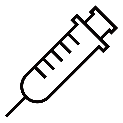 注射器のピクトグラム、アイコン、イラストの無料（フリー）素材（SVG/JPG/PNG）