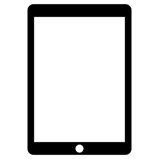 タブレットのピクトグラム、アイコン、イラストの無料（フリー）素材（SVG/JPG/PNG）