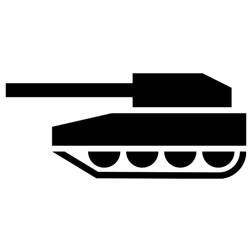 戦車のピクトグラム、アイコン、イラストの無料（フリー）素材（SVG/JPG/PNG）