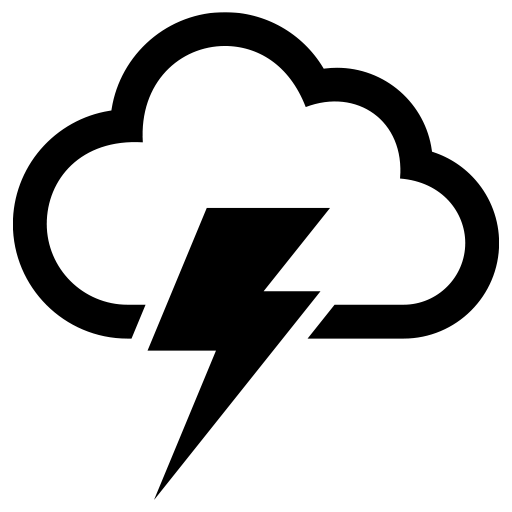 雷のピクトグラム、アイコン、イラストの無料（フリー）素材（SVG/JPG/PNG）