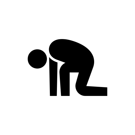 疲れている人のピクトグラム、アイコン、イラストの無料（フリー）素材（SVG/JPG/PNG）