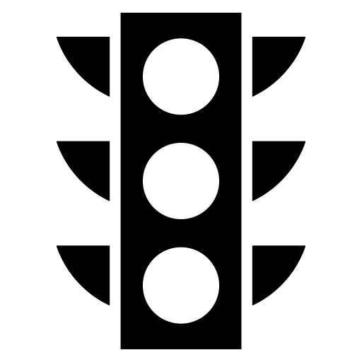信号機のピクトグラム、アイコン、イラストの無料（フリー）素材（SVG/JPG/PNG）