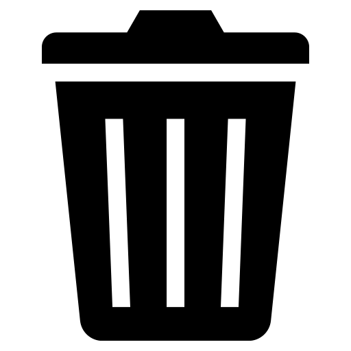 ゴミ箱のピクトグラム、アイコン、イラストの無料（フリー）素材（SVG/JPG/PNG）