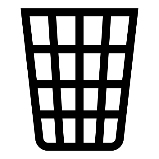 ゴミ箱のピクトグラム、アイコン、イラストの無料（フリー）素材（SVG/JPG/PNG）