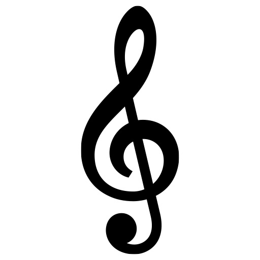 ト音記号のピクトグラム、アイコン、イラストの無料（フリー）素材（SVG/JPG/PNG）