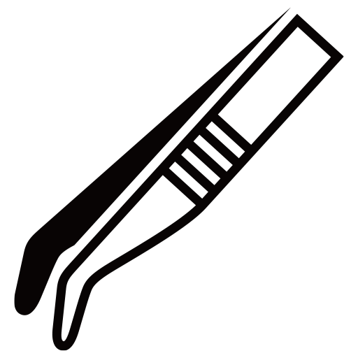 ピンセットのピクトグラム、アイコン、イラストの無料（フリー）素材（SVG/JPG/PNG）