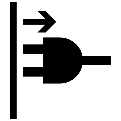 電源プラグ引き抜きのピクトグラム、アイコン、イラストの無料（フリー）素材（SVG/JPG/PNG）